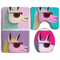 thumbnail image 1 of Juego de Alfombras de Baño ABPHQTO, 3 Piezas, Llama, Antideslizante, 1 of 2