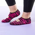 thumbnail image 3 of NuFoot Mary Janes Women's Foldable Flats – Pink Zebra, Large, Indoor Slippers & Travel Shoes, 3 of 5