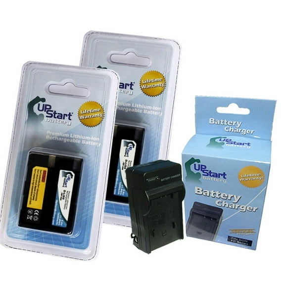 2 Pack - D-LI50 Battery Replacement Charger (1600mah, 7.4v, Li-ion) for Pentax, Konica, Samsung, Sigma DSLR - Compatible with Pentax K10D, Pentax K20D, Sigma SD1, Pentax K10, Sigma SD1 Merrill