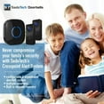 thumbnail image 3 of Wireless Doorbell by SadoTech –Waterproof Door Bells & Chimes Wireless Kit, 1000-ft Range, 3 of 7
