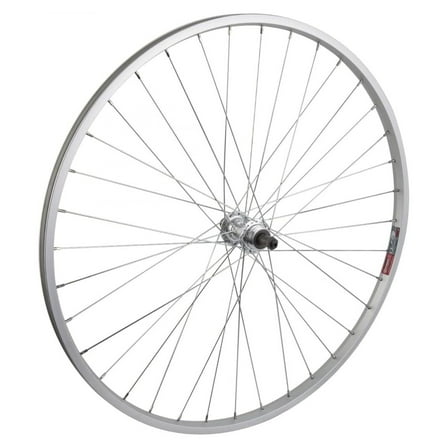 Wheel Rear 700 x 28/35 Silver, QR, Alloy QR Silver FW 5-7Sp, 14g UCP Spokes, 36H
