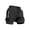 Black, variant on 2 in 1 Quick Dry Shorts for Men Two Layer Drawstring Elastic Waist Breathable Trunks Gym Training Beach Water Daily Comfort Bottoms