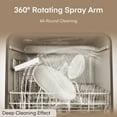 thumbnail image 6 of Countertop Dishwasher with Timeing Function, 6 Programs, 360°Dual Spray, 167℉ High-Temp, Mini Portable Dishwasher for Home,Apartments,RVs, 6 of 8