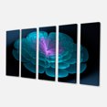 thumbnail image 2 of Abstract Blue Floral Fractal Background - Extra Large Floral Wall Art, 2 of 3