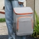 thumbnail image 1 of Mochila Térmica Mochila térmica Oxford con aislamiento para ahorrar espacio Mochila de almacenamiento (gris naranja), 1 of 5