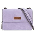 thumbnail image 4 of Wrangler Flap CrossBody Purse for Women Small Shoulder Bag with Chain Strap, Purple, 4 of 7