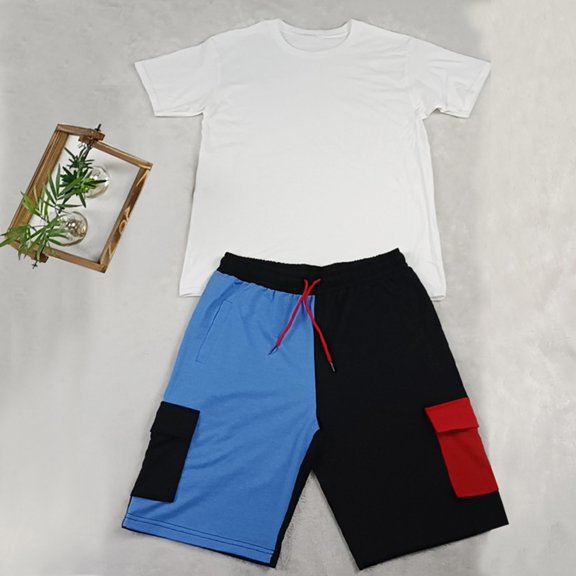 Vedolay Mens' Short Set Men's Polo Shirt and Shorts Set, Men's Short Sleeve Polo Shirt Shorts Summer 2 Piece Outfits,Gray XXL