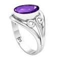 thumbnail image 2 of Amethyst Quartz Women Jewelry 925 Sterling Silver Ring, 2 of 9