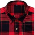 thumbnail image 2 of Men's Casual Button Down Flannel Shirt Plaid, 2 of 7