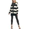 thumbnail image 3 of DKNY Women's Striped Cardigan Black Size Small, 3 of 3
