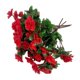 thumbnail image 1 of 4 manojos de flores artificiales de seda sintética, rododendros, decoración reutilizable. Rojo, 1 of 9