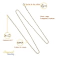 thumbnail image 4 of Cadena Italiana De 10k, Estilo Cubana, Calibre 2mm, De 45cm, 4 of 5