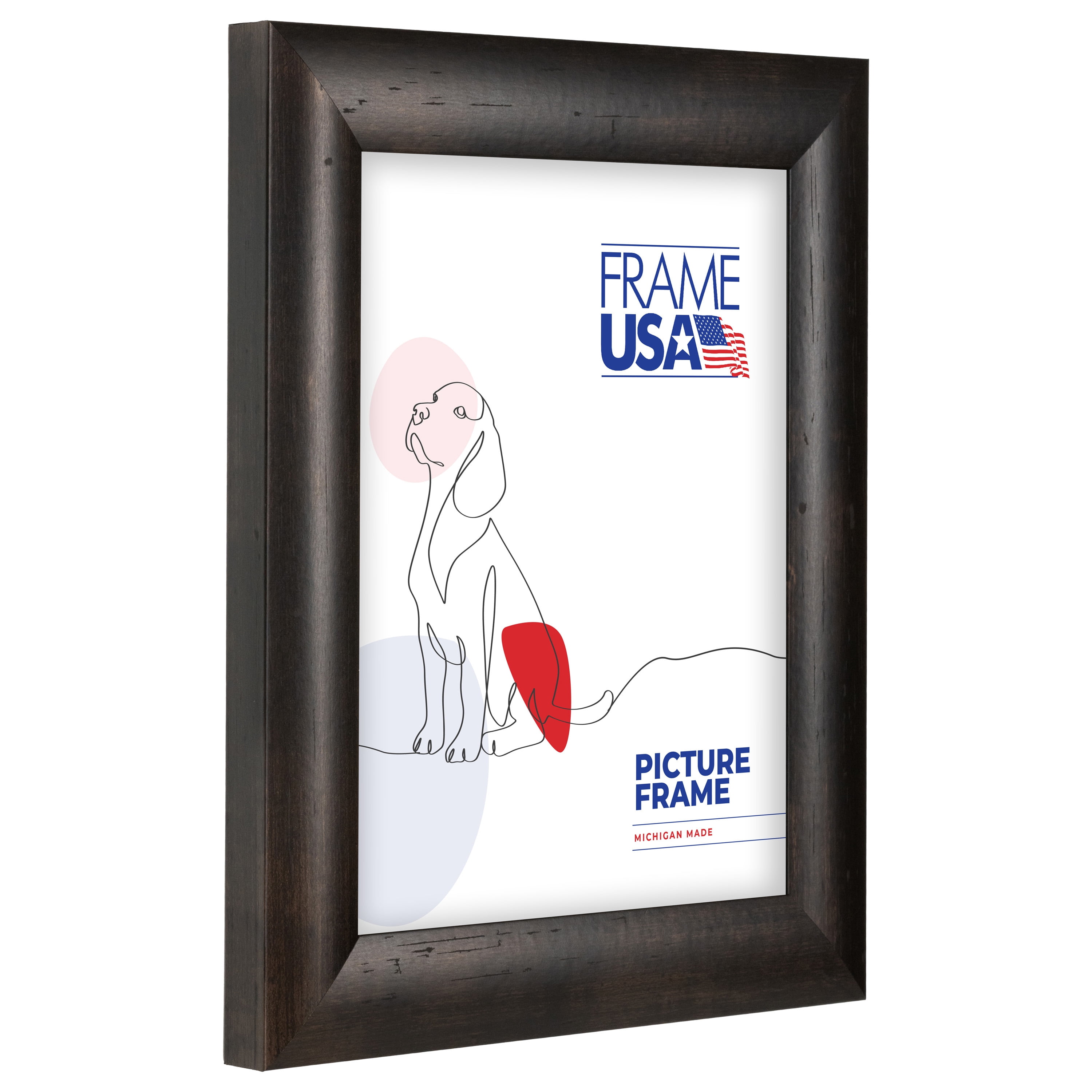 Café Rounded Espresso 18x24 Inch Picture Frame