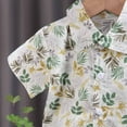 thumbnail image 6 of Fesfesfes Toddler Boys Hawaiian Outfit Kids Baby Boy Printed Tops and Shorts Casual Beach Wear Short-sleeved Dressy Tops and Shorts Clothes Set Summer Saving, 6 of 9