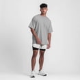 thumbnail image 2 of Camiseta deportiva holgada para hombre: mangas cortas abiertas, estilo informal, adecuada para el día a día/casa, tallas S-XXL, fácil de combinar con pantalones, 2 of 4