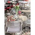 thumbnail image 4 of Outdoor Tablecloth with Umbrella Hole and Zipper, Black Snowman Christmas Round Table Cloth 60 Inch Waterproof Tablecloth, Xmas Tree Rustic Snowflake Picnic Table Cover for Patio Camping, 4 of 7