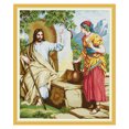 thumbnail image 2 of Cuadros Decorativos Kit de bordado de impresión DIY de punto de cruz de algodón estampado de 14 quilates (Pastor de Jesús) Likrtyny embutido en tela, 2 of 9