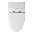 thumbnail image 4 of Fine Fixtures Dual-Flush Elongated One-Piece Toilet with High Efficiency Flush in White Matte, 4 of 11