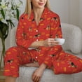 thumbnail image 4 of Goofa German Shepherd Dog Printed Women’s 2 Piece Pajama Set Super,Pajamas Women's Long Sleeve Sleepwear Soft Button Down Loungewear Pjs Lounge Set Nightwear-Medium, 4 of 9