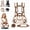 Brown backpack, variant on Pawzie Purse Dog Carrier, Small Puppy Sling Carrier, Breathable Mesh Pet Shoulder Bag