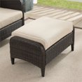 thumbnail image 2 of Crosley Marques KO70067BR-SA Kiawah Osier Extérieur Pouf&44; Sable & Brun, 2 of 12
