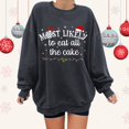 thumbnail image 4 of Gibobby Sudaderas de Navidad para mujer holgado informal de manga larga con cuello redondo de tamaño para mujer(Gris oscuro,XG), 4 of 5
