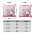 thumbnail image 2 of Hello Kitty Pillow Cover, Square Throw Pillow Cases For Couch Sofa Bed Living Room,Home Decorative, 16"X16", 2 of 9