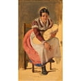 thumbnail image 3 of Wilhelm Marstrand 10x14 Black Modern Framed Museum Art Print Titled - Roman Woman with a Child. Study for the St. Anthony Feast Day in Rome (C. 1838), 3 of 5