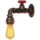 thumbnail image 1 of Lámpara de pared con tubo de agua compatible con bombilla con base E27, iluminación interior de estilo retro industrial, decoración con fácil instalación, 1 of 1