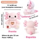 thumbnail image 5 of Peluche de ajolote，ajolote peluche 33 cm con ropa y 1 accesorio — set de 1 look (bolsita o bufanda), ajolote juguete suave y lavable, regalo para niñas y niños, 5 of 5