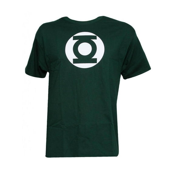 Green Lantern Mens Dark Green Logo T-Shirt-Small