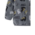 thumbnail image 4 of WIBACKER Toddler Kids Polar Fleece Warm Jacket Baby Boys Autumn Winter Zip Coat Stand Collar Outerwear - Dinosaur, 4 of 6