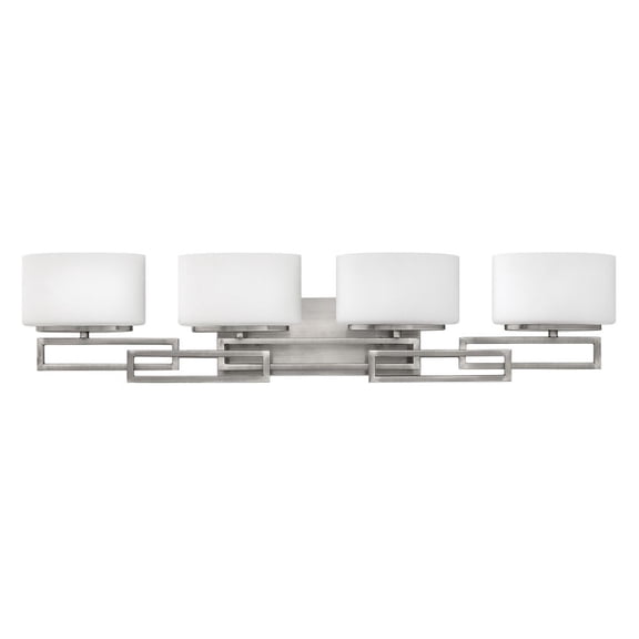 5104AN Hinkley Lighting Lanza - 4 Light Bath Vanity in Transitional Style - 34 Inches Wide by 6.75 Inches High-Antique Nickel Finish-Halogen Lamping