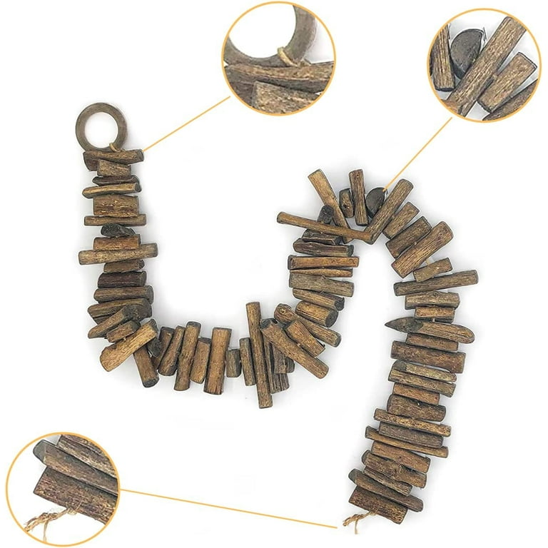 Natural Weathered Driftwood Garland - 6 Feet Long, Hand-Selected Pieces From Java Island, For Indoor/Outdoor Decor