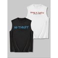 thumbnail image 2 of Men's Angel Print Tank Top Street Fashion Regular Fit, 2 of 5