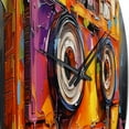 thumbnail image 3 of Designart "Cassette Tapes Tape Euphony" Music Oversized Wall Clock, 3 of 5