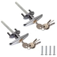 thumbnail image 1 of SENENQU 2 Pack Garage T Handle Lock, Replacement Shed Door Lock, Universal Hardware Locking with Keys, 1 of 7