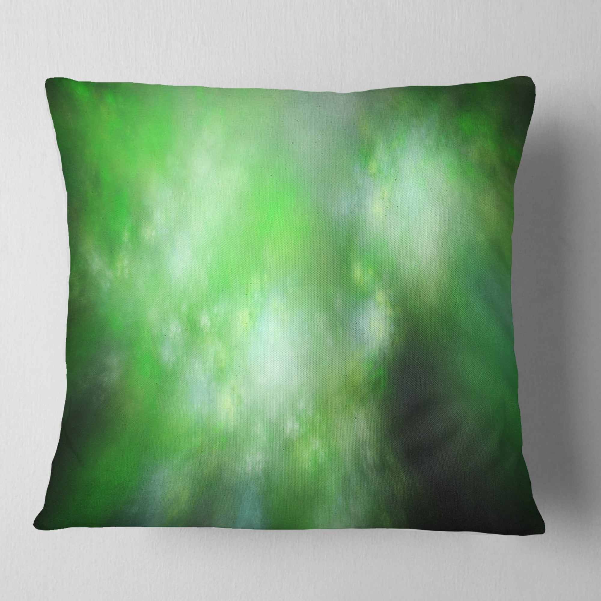 Designart CU16378-18-18 Green Blur Sky with Stars Abstract Cushion Cover for Living Room Sofa Throw Pillow 18 x 18