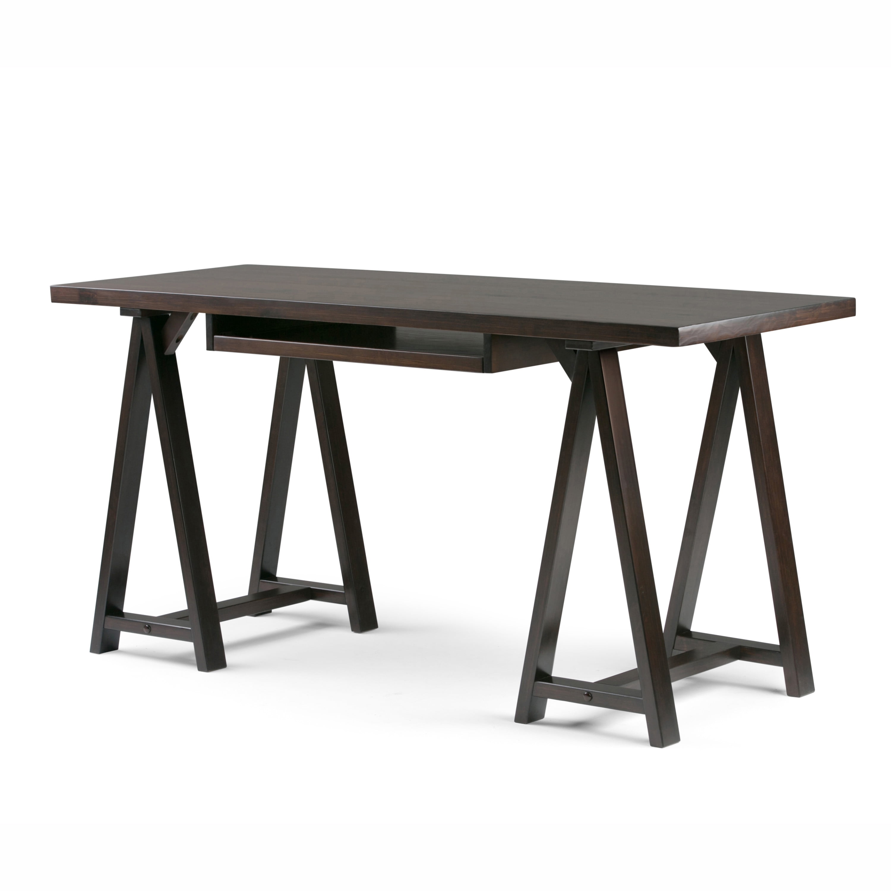 Brooklyn + Max Spokane Solid Wood Modern Industrial 60 ...