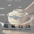 thumbnail image 3 of Qeeadeea Ceramic Soup Bowls With Lid Set Of 2, Rice Bowls Set Of 2, Small Ramen Bowls Microwave Safe-willow-750ml, 3 of 7