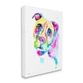 thumbnail image 3 of Pit Bull Casual Watercolor Style Animals & Insects Graphic Art Gallery Wrapped Canvas Print Wall Art, 3 of 7
