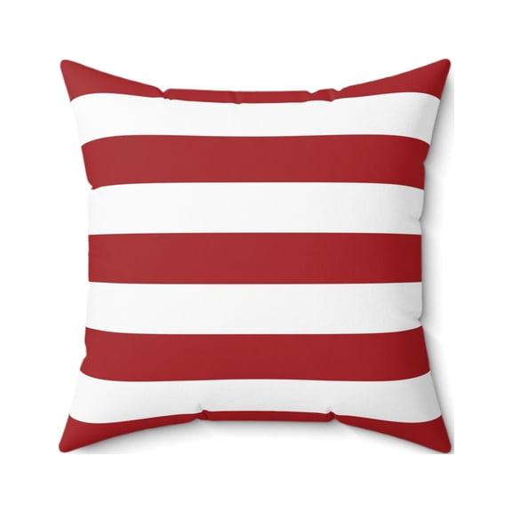 Pillow, Bedroom Pillow, Sofa Pillow, Throw pillow, red and white striped
