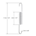 thumbnail image 4 of Unique Bargains 11.5cm Length Motorcycle Motorbike Side Bracket Kickstand Return Spring for Tvs Star 2pcs, 4 of 4