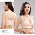thumbnail image 2 of Qarigey Sujetador con forma de sujetador para mujer, sostén de realce, 7 filas, ropa interior de postura cómoda, Bralette y fino para fajas Color de piel 34/75CDE, 2 of 6