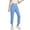 Blue, variant on Hrsba Straight Leg Workout Pants,Athletic Pants for Women Solid Color Full Length Sports Pants with Pockets Elastic Waist Comfortable Casual Trousers