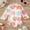 Pink Flower, variant on Delliss Girls One-Piece Swimsuits Long Sleeve Printed Zipper Swimwear Rash Guard Sun Protection Bathing Suit