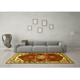 thumbnail image 3 of Ahgly Company Machine Washable Indoor Rectangle Persian Yellow Traditional Area Rugs, 8' x 10', 3 of 4