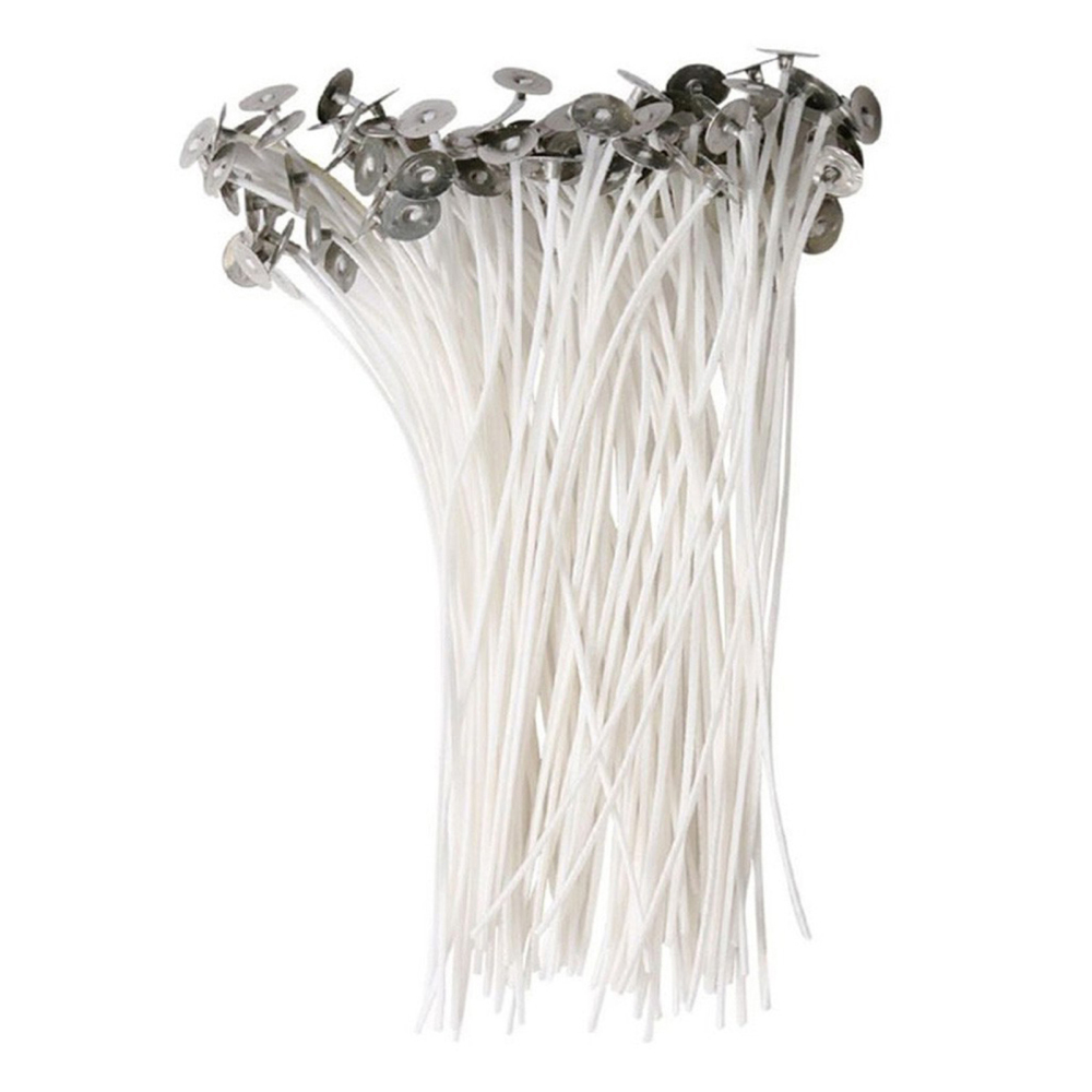 100PCS Bulk Cotton Candle Wick Low Smoke PreWaxed Candle Wicks for