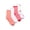 Peach/Red/White, variant on Joyspun Scallop Edge Dress Crew Socks for Women, Sizes 4-10, 4-Pack