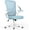 Blue, variant on MarketLane Ergonomic Office Chair, Mid Back Desk Chair with Adjustable Height, Swivel Chair with Flip-Up Arms and Lumbar Support, Breathable Mesh Computer Chair for Home/Study/Working(Green)